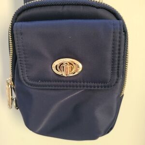 Travelon Mini Navy Blue Crossbody Bag